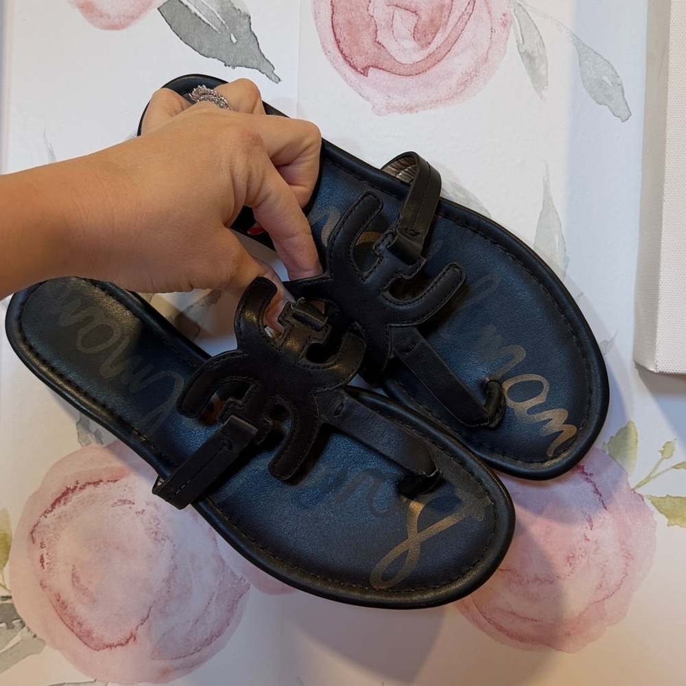 Sam Edelman Black Leather Sandals